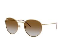 Ray-Ban RBR0103S Round Reverse 001/CB Men's Sunglasses Gold Size 53