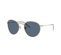 Ray - Ban RBR0103S ROUND REVERSE 92023A Unisex Sunglasses Metal Gold Blue Pantos Normal