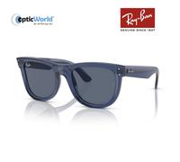 Ray - Ban Unisex RBR0502S WAYFARER REVERSE 67083A Sunglasses Acetate Blue Blue Squared Normal