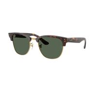Ray - Ban RBR0504S CLUBMASTER REVERSE 1359VR Unisex Sunglasses Acetate Turtle Green Squared Normal