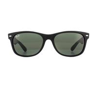 New Wayfarer Sunglasses In Black Rubber / Crystal Green