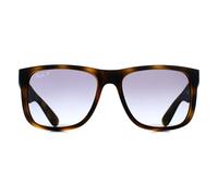 Ray-Ban Rectangle Matte Havana Blue Gradient Polarized RB4165 Justin in Brown Ray-Ban Brown One Size