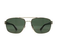 Ray-Ban Rectangle Polished Arista Gold G-15 Green Rb3663 Gold