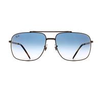 Ray-Ban Rectangle Rose Gold Blue Gradient Rb3796 Rose Gold
