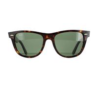 Ray-Ban Unisex Original Wayfarer Classic Sunglasses, Brown (tortoise frame with green G-15 lenses), 54.0