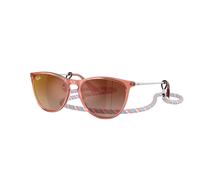 Ray - Ban RJ9060S JUNIOR ERIKA 7225S0 Kid Sunglasses Injected Red Brown Pantos Normal Nuanced