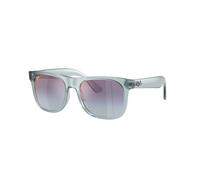 Ray - Ban RJ9069S JUNIOR JUSTIN 7223U0 Kid Sunglasses Injected Blue Blue Squared Mirror Nuanced
