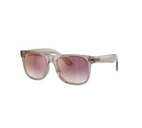 Ray - Ban RJ9069S JUNIOR JUSTIN 7224U0 Kid Sunglasses Injected Grey Grey Squared Mirror Nuanced