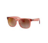 Ray-Ban Sunglasses Children Justin Kids Summer Capsule - Transparent Red Frame Brown Lenses 48-16