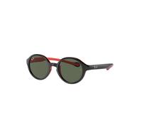 Ray-Ban Sunglasses Children Rb9075s Kids - Black On Red Frame Green Lenses 39-16