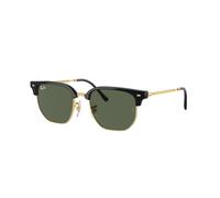 Ray - Ban RJ9116S JUNIOR NEW CLUBMASTER 100/71 Kid Sunglasses Injected Black Green Geometric Normal