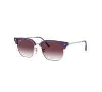 Ray - Ban RJ9116S JUNIOR NEW CLUBMASTER 713136 Kid Sunglasses Injected Violet Grey Geometric Normal Shaded