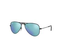 Ray - Ban RJ9506S JUNIOR AVIATOR 201/55 Kid Sunglasses Metal Black Blue Pilot Normal Flash