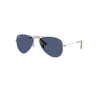 Ray - Ban RJ9506S JUNIOR AVIATOR 301/80 Kid Sunglasses Metal Silver Blue Pilot Normal