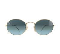Ray-Ban Round Gold Blue Grey Gradient Sunglasses Ray-Ban Gold One Size