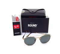 Ray-Ban ROUND II TITANIUM RB8237 313852 53mm Mens Sunglasses ARISTA GOLD GREEN