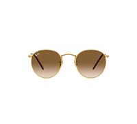 Ray-Ban Mens Round Metal Sunglasses - Colour: 001/51 Polished Gold-Brown Lens - Size: 50