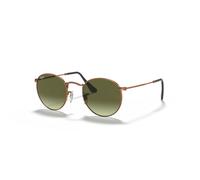 Ray - Ban RB3447 ROUND METAL 9002A6 Unisex Sunglasses Metal Bronze Green Round Normal Shaded