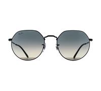 Ray-Ban Round Polished Black Grey Gradient Rb3565 Jack Black One Size