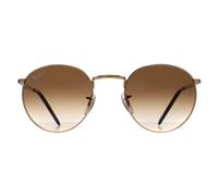Ray-Ban RB3637 New Round Sunglasses Gold / Brown Gradient / 53