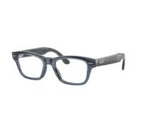 Ray - Ban RW7005 Ray-Ban Meta Audio Burbank 6929MF Unisex Smart glasses Injected Blue Squared Photochromic