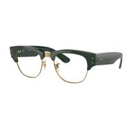 Ray-Ban Eyeglasses Unisex Mega Clubmaster Optics - Green Frame Clear Lenses Polarized 50-21