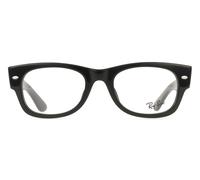 Ray-Ban RX0832VF Mega Wayfarer II Asian Fit Men's Glasses, Black, Size 52