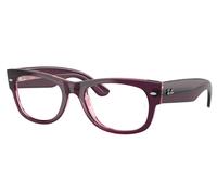 Ray-Ban RX0832VF Mega Wayfarer II Asian Fit Men's Glasses, Pink, Size 52