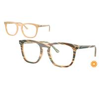 Ray-Ban RX2210V 8383 Men's Eyeglasses Brown Size 51 (Frame Only) - Blue Light Block Available