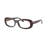 Ray-Ban Eyeglasses Woman Rb2221v Optics - Havana Frame Clear Lenses Polarized 53-18