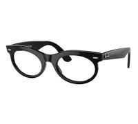 Ray-Ban RX2242V Wayfarer Oval Men's Glasses, Black, Size 53