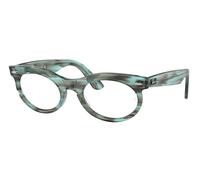 Ray-Ban RX2242V Wayfarer Oval 8362 Men's Eyeglasses Green Size 50 (Frame Only) - Blue Light Block Available