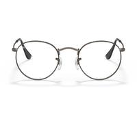 Ray-Ban RX3447V Round Metal Men's Glasses, Gunmetal, Size 47