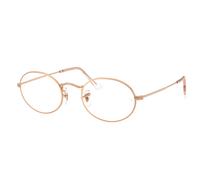 Ray-Ban RX3547V Oval Men's Glasses, Gold, Size 48