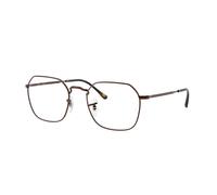 Ray-Ban Eyeglasses Unisex Jim Optics - Brown Frame Clear Lenses Polarized 51-20