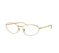 Ray - Ban RX3734V 2500 Unisex Optical frames Metal Gold Transparent Geometric Normal