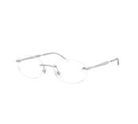 Ray-Ban Eyeglasses Unisex Rb3767v Optics - Silver Frame Clear Lenses Polarized 52-18