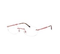 Ray - Ban Unisex Ray - Ban RX3767V 3206 Optical frames Metal Pink Transparent Round Normal