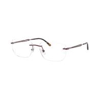 Ray-Ban Eyeglasses Unisex Rb3768v Optics - Bordeaux Frame Clear Lenses Polarized 56-17