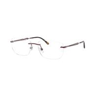 Ray-Ban Eyeglasses Unisex Rb3768v Optics - Bordeaux Frame Clear Lenses Polarized 56-17