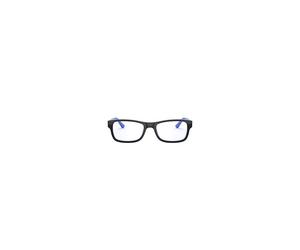 Ray-Ban RX5268 Rectangular Prescription Eyeglass Frames, Top Black On Blue/Demo Lens, 52 mm