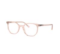 Ray-Ban Eyeglasses Unisex Elliot Optics - Transparent Pink Frame Transparent Lenses Polarized 52-19