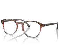 Ray-Ban RX5417 8251 50 Striped Brown and Red