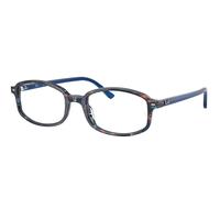 Ray-Ban Eyeglasses Unisex Sam Optics - Transparent Blue Frame Clear Lenses Polarized 52-19