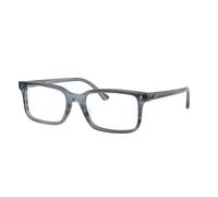 Ray-Ban Eyeglasses Unisex Rb5445 - Striped Blue Frame Clear Lenses Polarized 54-19