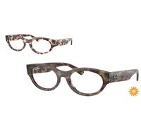Ray - Ban RX5447 8459 Unisex Optical frames Acetate Brown Transparent Round Normal