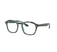 Ray-Ban Eyeglasses Unisex Rb5451 Optics - Havana & Blue Frame Clear Lenses Polarized 50-20