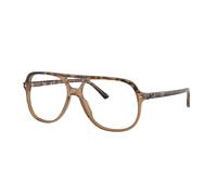 Ray-Ban Eyeglasses Unisex Bill Optics - Havana On Transparent Brown Frame Clear Lenses Polarized 56-14