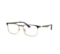 Ray - Ban RX6363 2890 Unisex Optical frames Metal Black Transparent Squared Normal