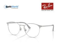 Ray-Ban Eyeglasses Unisex Rb6375 Optics - Silver Frame Clear Lenses Polarized 53-18